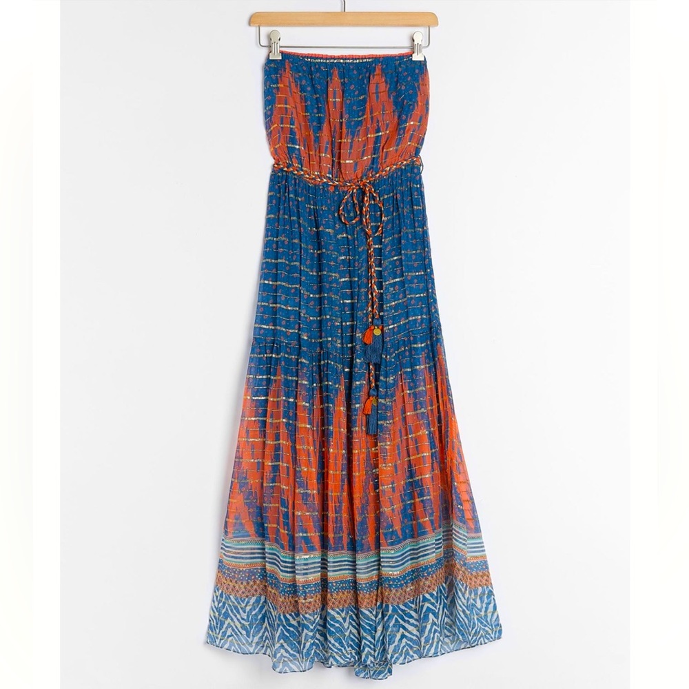 🆕🔖 Anthropologie ✨Verb Pallavi Singhee ✨Nora Strapless Dress ✨Size 12✨NWT!!